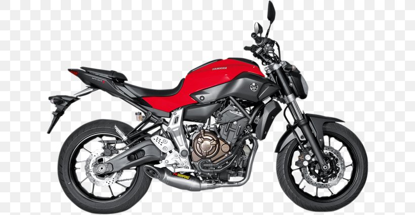Exhaust System Yamaha Motor Company Car Yamaha MT-07 Akrapovič, PNG, 636x425px, Exhaust System, Automotive Exterior, Car, Cycle World, Exhaust Manifold Download Free
