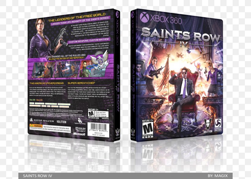 Saints Row IV Saints Row: The Third Saints Row: Gat Out Of Hell Xbox 360 Saints Row 2, PNG, 700x586px, Saints Row Iv, Action Figure, Action Game, Advertising, Brand Download Free