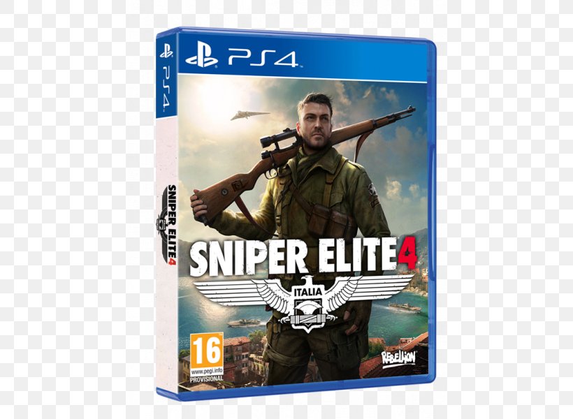 Sniper Elite 4 Sniper Elite III PlayStation 4 Video Game, PNG, 600x600px, Sniper Elite 4, Computer Software, Cooperative Gameplay, Game, Infantry Download Free