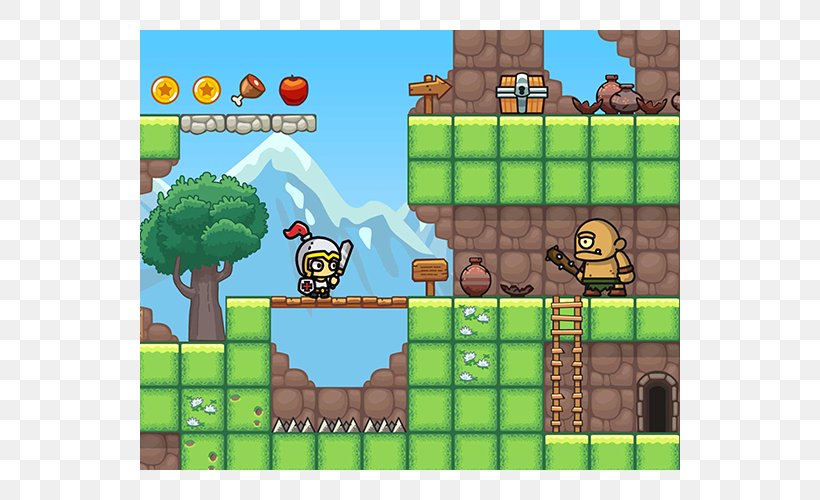 Tile-based Video Game PC Game Side-scrolling Platform Game, PNG, 600x500px, 2d Computer Graphics, Tilebased Video Game, Adventure Game, Area, Biome Download Free