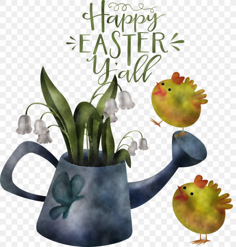 Happy Easter Easter Sunday Easter, PNG, 2867x3000px, Happy Easter, Easter, Easter Sunday, Flower, Flowerpot Download Free