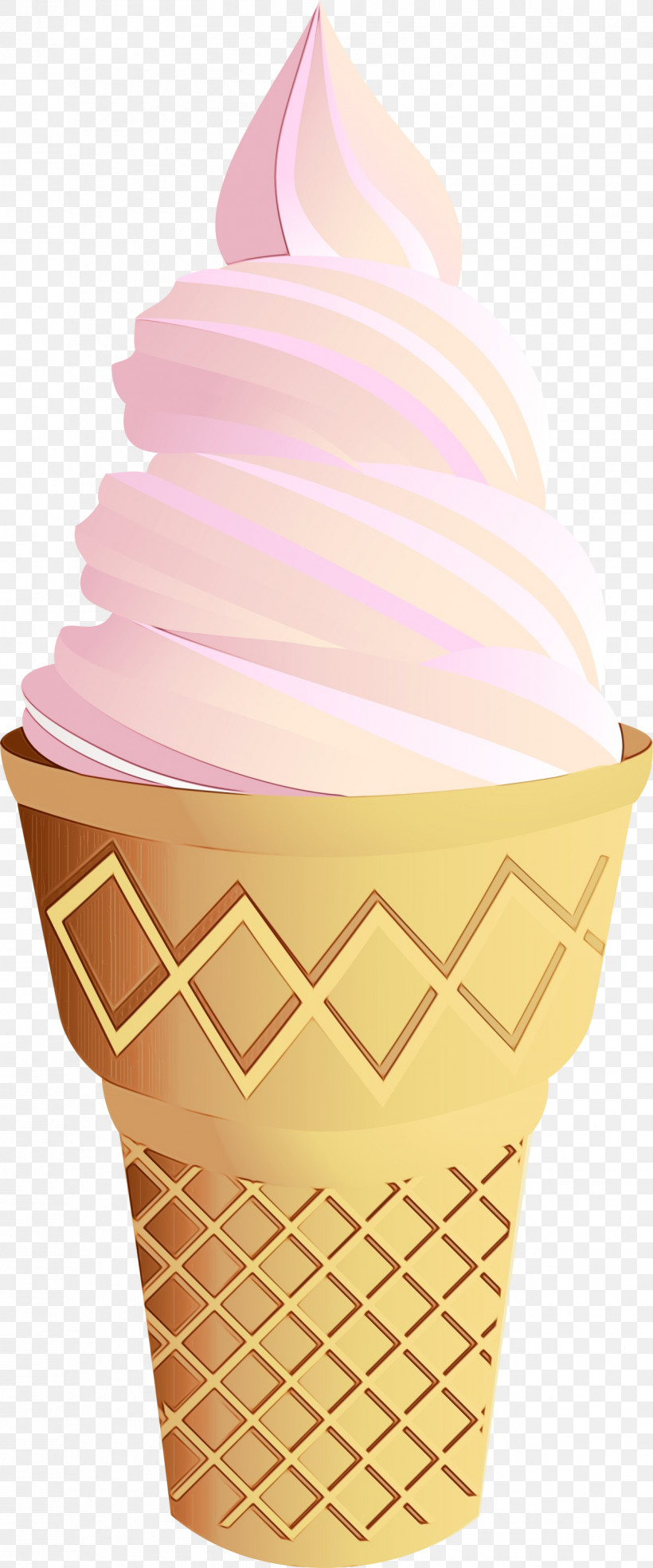 Ice Cream, PNG, 1249x3000px, Watercolor, Baking Cup, Cone, Cream, Dairy Download Free
