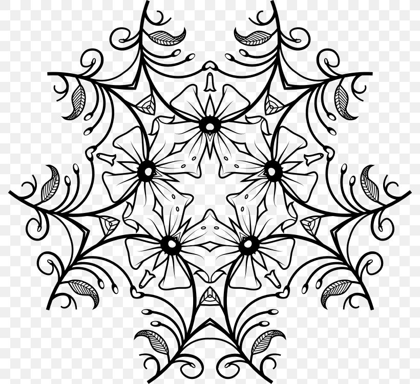Floral Design Drawing Clip Art, PNG, 790x750px, Floral Design, Art, Artwork, Black, Black And White Download Free