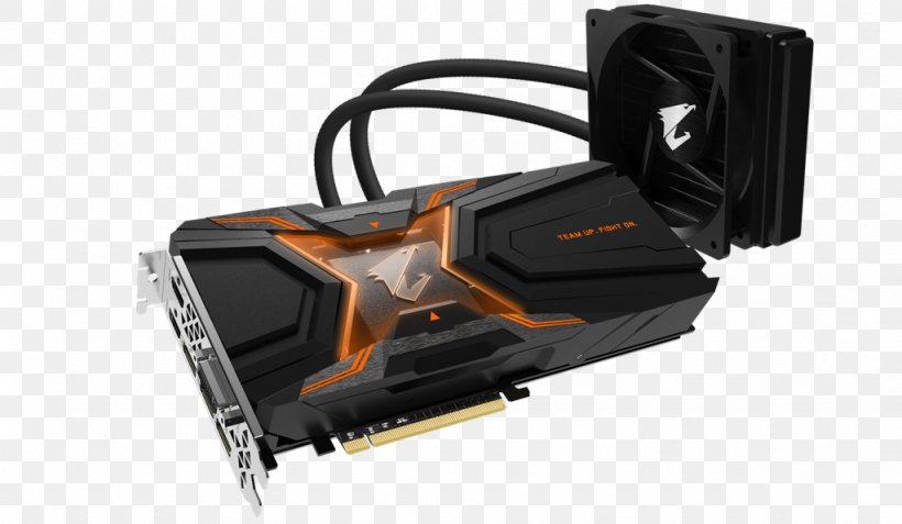 Graphics Cards & Video Adapters NVIDIA AORUS GeForce GTX 1080 Ti Waterforce WB Xtreme Edition 11G 英伟达精视GTX NVIDIA GeForce GTX 1080 Ti Waterforce Xtreme Edition 11G, PNG, 1024x596px, Graphics Cards Video Adapters, Aorus, Cable, Computer Component, Computer Cooling Download Free