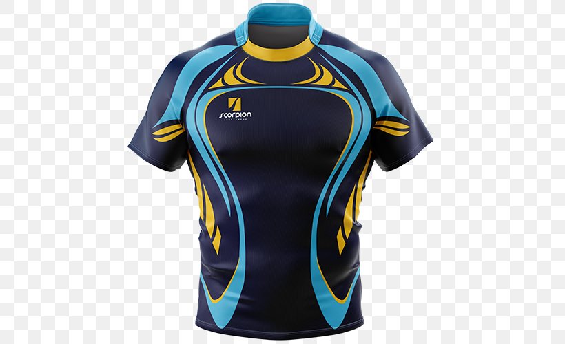 T-shirt Rugby Shirt Jersey, PNG, 500x500px, Tshirt, Active Shirt, Blue, Clothing, Electric Blue Download Free