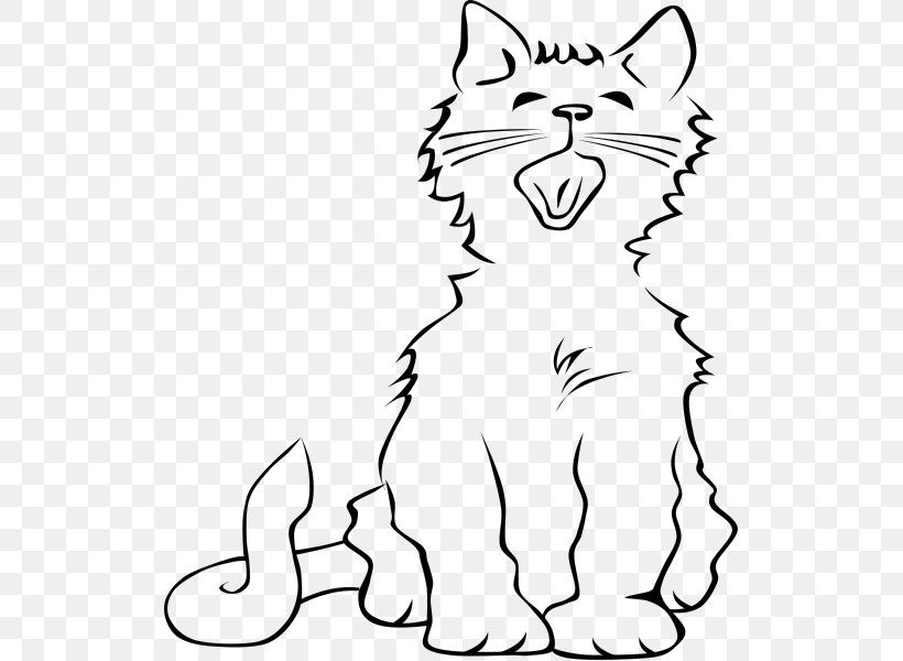 Black Cat Kitten Meow Clip Art, PNG, 522x600px, Cat, Area, Black, Black And White, Black Cat Download Free