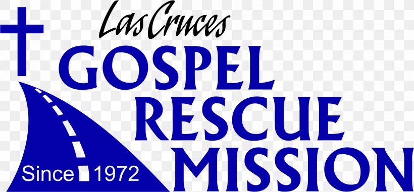 Las Cruces Gospel Rescue Donation Business, PNG, 2402x1118px, Las Cruces, Advertising, Area, Banner, Blue Download Free