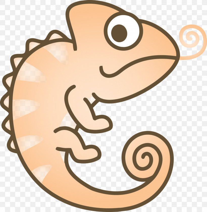 Cartoon Line Art Lizard Symbol Coloring Book, PNG, 2926x3000px, Chameleon, Cartoon, Cartoon Chameleon, Coloring Book, Cute Chameleon Download Free