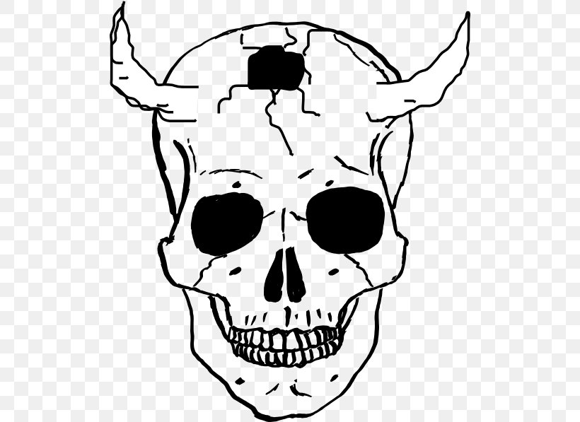 Skull Human Skeleton Drawing Clip Art, PNG, 510x597px, Skull, Artwork, Black And White, Bone, Drawing Download Free