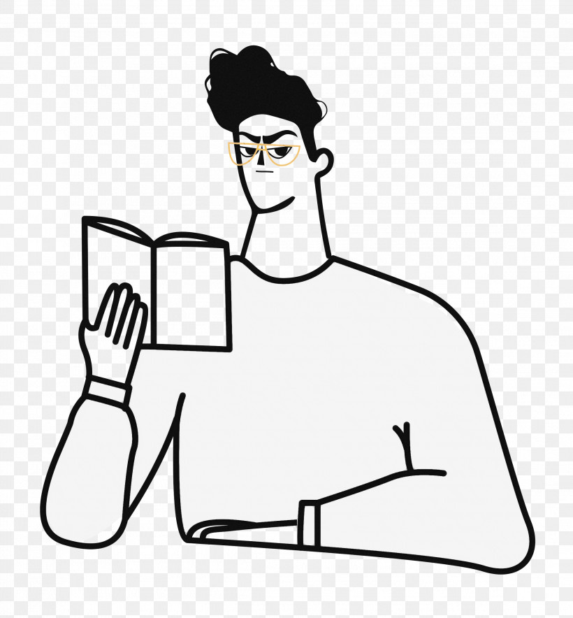 Reading Book, PNG, 2317x2500px, Reading Book, Clothing, Face, Human Body, Line Art Download Free
