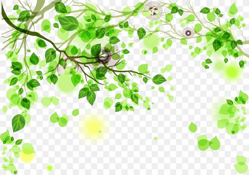 Green, PNG, 2293x1621px, Green, Branch, Color, Flora, Fundal Download Free