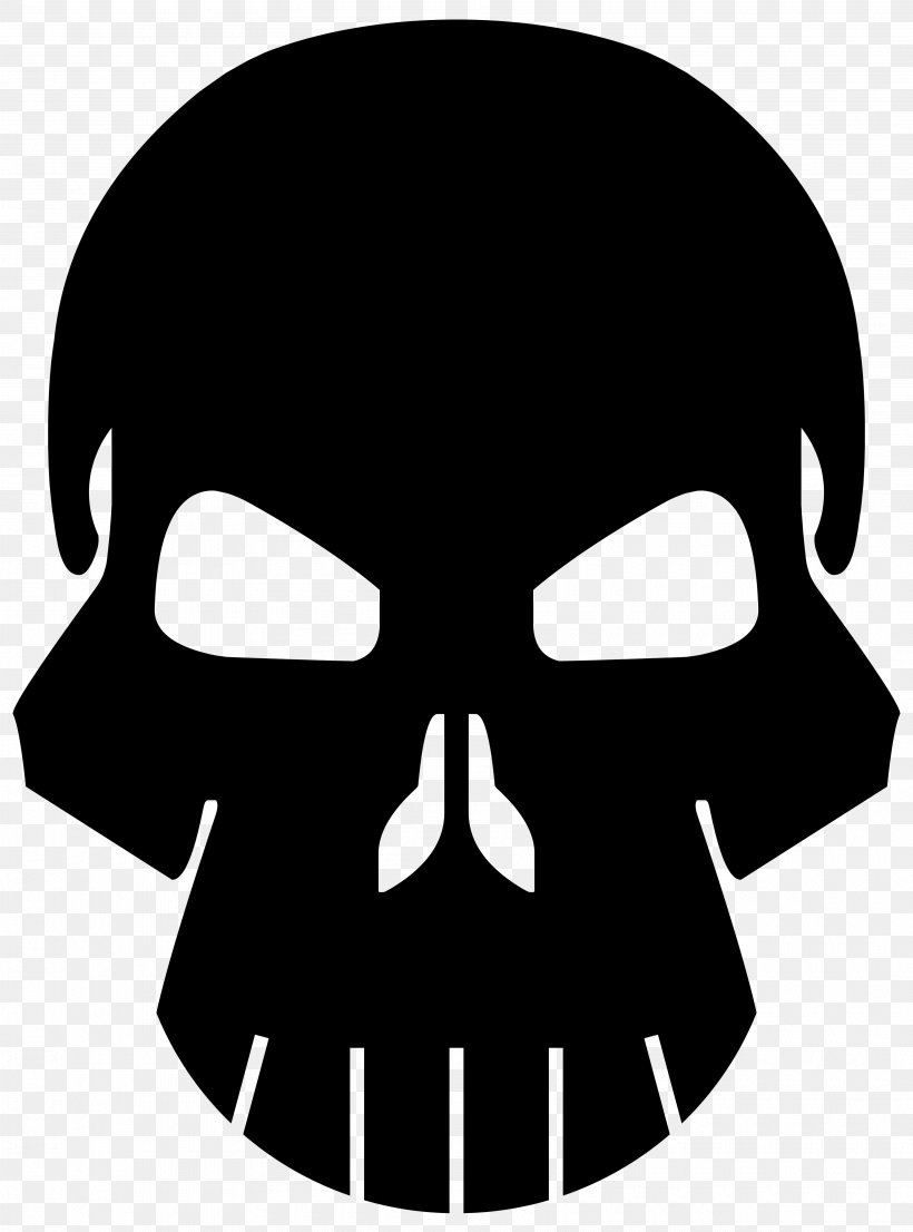 Punisher Human Skull Symbolism Logo Bone, PNG, 3600x4858px, Punisher, Black And White, Bone, Drawing, Facial Hair Download Free