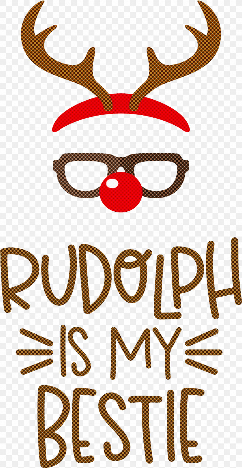 Rudolph Is My Bestie Rudolph Deer, PNG, 1554x3000px, Rudolph Is My Bestie, Antler, Christmas, Deer, Geometry Download Free