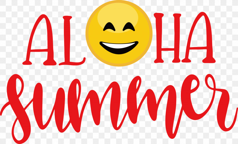 Aloha Summer Emoji Summer, PNG, 3000x1829px, Aloha Summer, Emoji, Free, Logo, Sticker Download Free