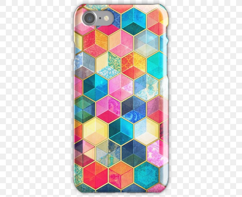 IPhone 7 Samsung Galaxy S8 IPhone X Honeycomb, PNG, 500x667px, Iphone 7, Bohemianism, Color, Hexagon, Honeycomb Download Free