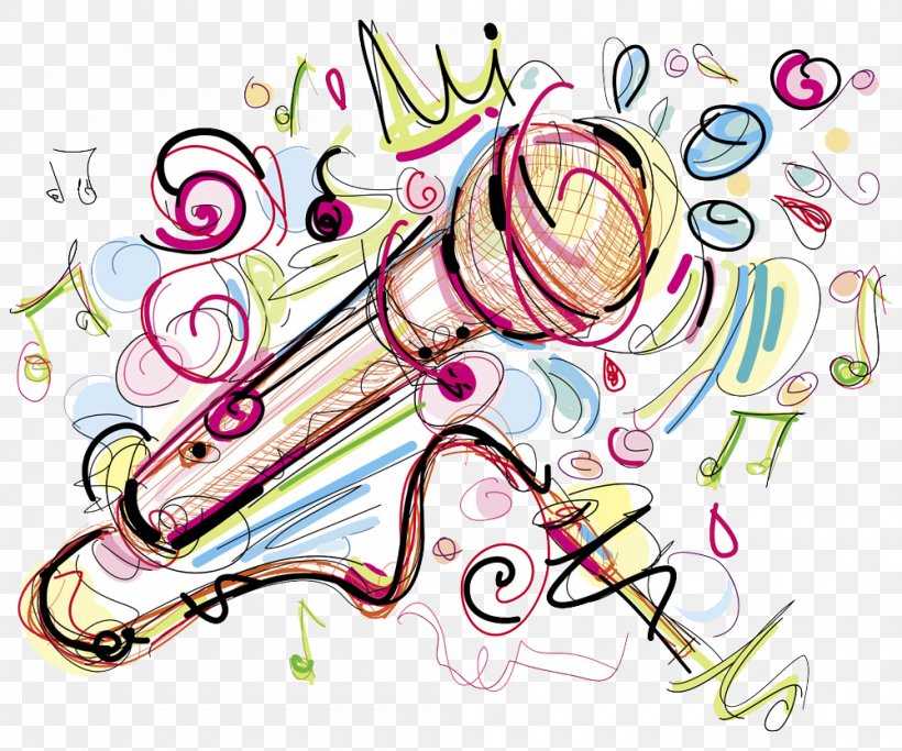 Microphone Musical Instrument Drawing, PNG, 1000x833px, Watercolor, Cartoon, Flower, Frame, Heart Download Free