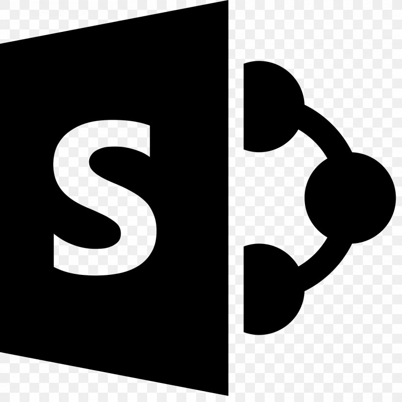 Microsoft SharePoint Designer Microsoft Office 365 Microsoft SharePoint Online, PNG, 1600x1600px, Sharepoint, Black And White, Brand, Computer Software, Logo Download Free