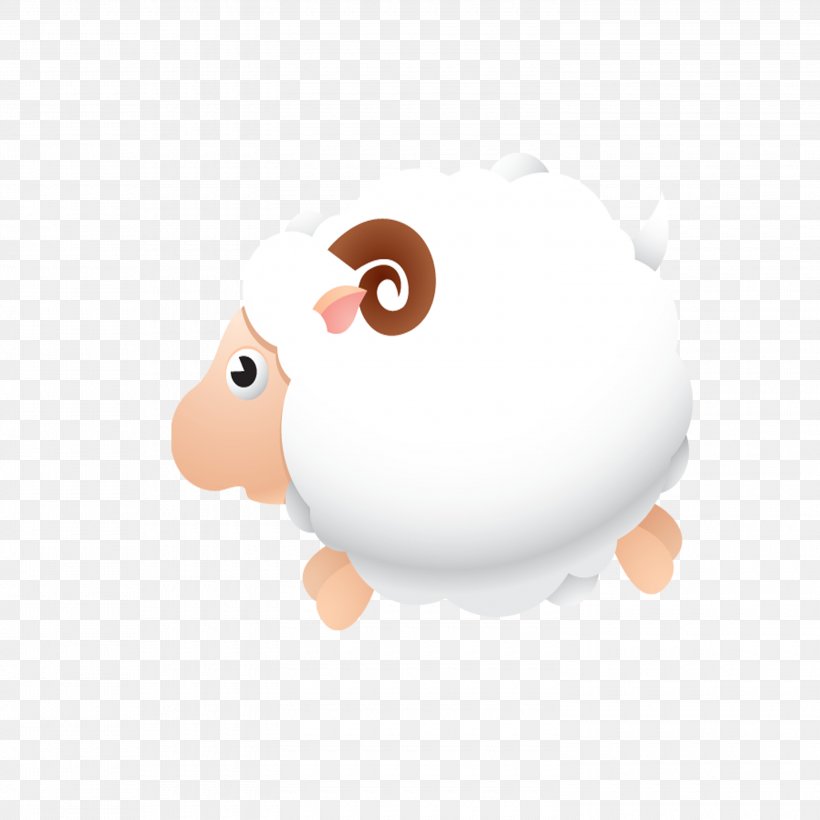 Sheep Computer File, PNG, 3000x3000px, Sheep, Cartoon, Clip Art, Fictional Character, Illustration Download Free