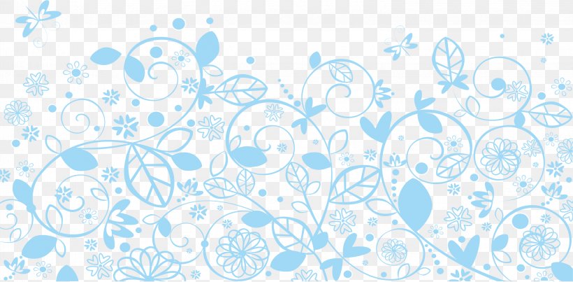 Blue Pattern, PNG, 3044x1499px, Blue, Arabesque, Azure, Blue Flower, Flora Download Free