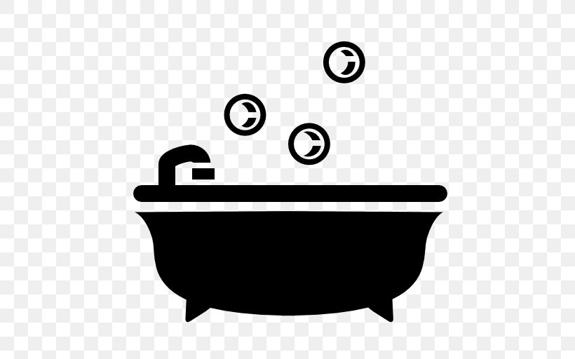 Bathtub, PNG, 512x512px, Bathroom, Area, Black And White, Gratis, Hotel Download Free