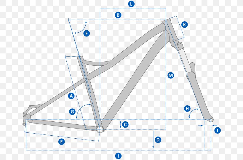 Mountain Bike Geometry Bicycle Cross-country Cycling Mountain Biking, PNG, 676x539px, 275 Mountain Bike, Mountain Bike, Area, Bicycle, Bicycle Cranks Download Free