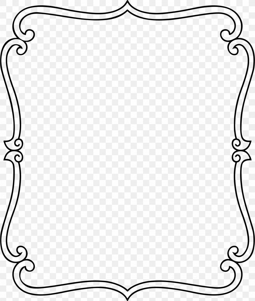 Picture Frames Ornament Clip Art, PNG, 2028x2400px, Picture Frames, Area, Black, Black And White, Body Jewelry Download Free