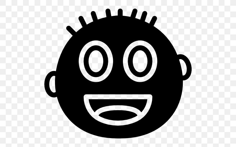 Emoticon Smiley, PNG, 512x512px, Emoticon, Avatar, Black And White, Face, Head Download Free