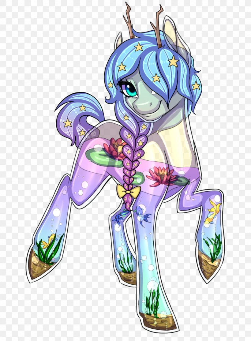 Horse Legendary Creature Supernatural Animated Cartoon, PNG, 1024x1392px, Watercolor, Cartoon, Flower, Frame, Heart Download Free
