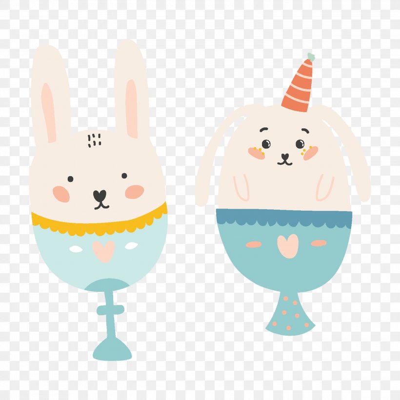 Cartoon Graphic Design Illustration, PNG, 3000x3000px, Cartoon, Animation, Drawing, Easter, Easter Bunny Download Free