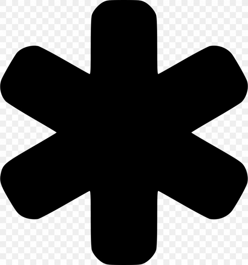 Asterisk Star Of Life, PNG, 914x980px, Asterisk, Black And White, Computer Software, Cross, Font Awesome Download Free