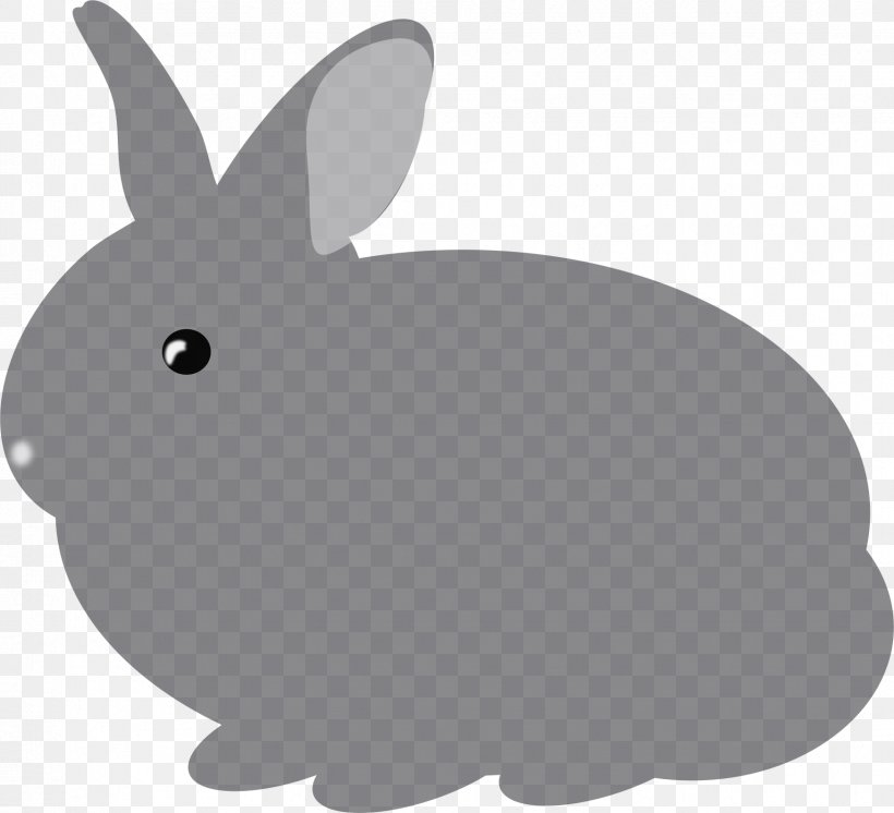 Domestic Rabbit Easter Bunny Clip Art, PNG, 1747x1590px, Domestic Rabbit, Black, Black And White, Easter Bunny, Fauna Download Free