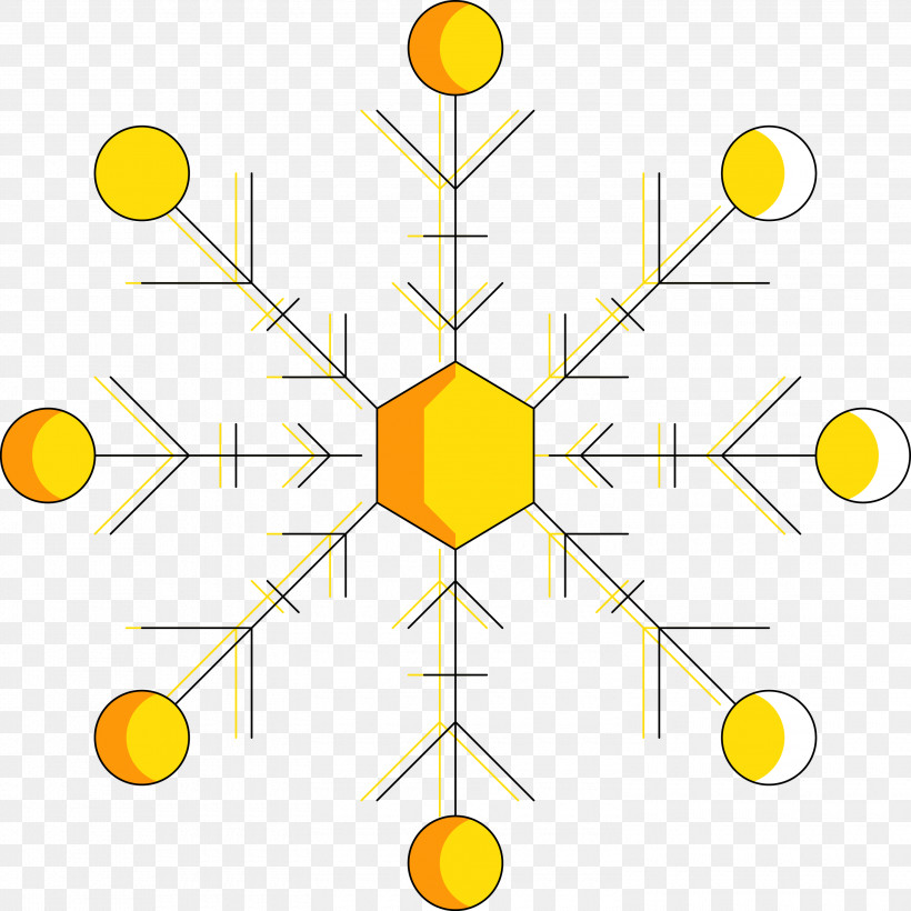 Snowflake Winter, PNG, 3000x3000px, Snowflake, Circle, Diagram, Line, Symmetry Download Free