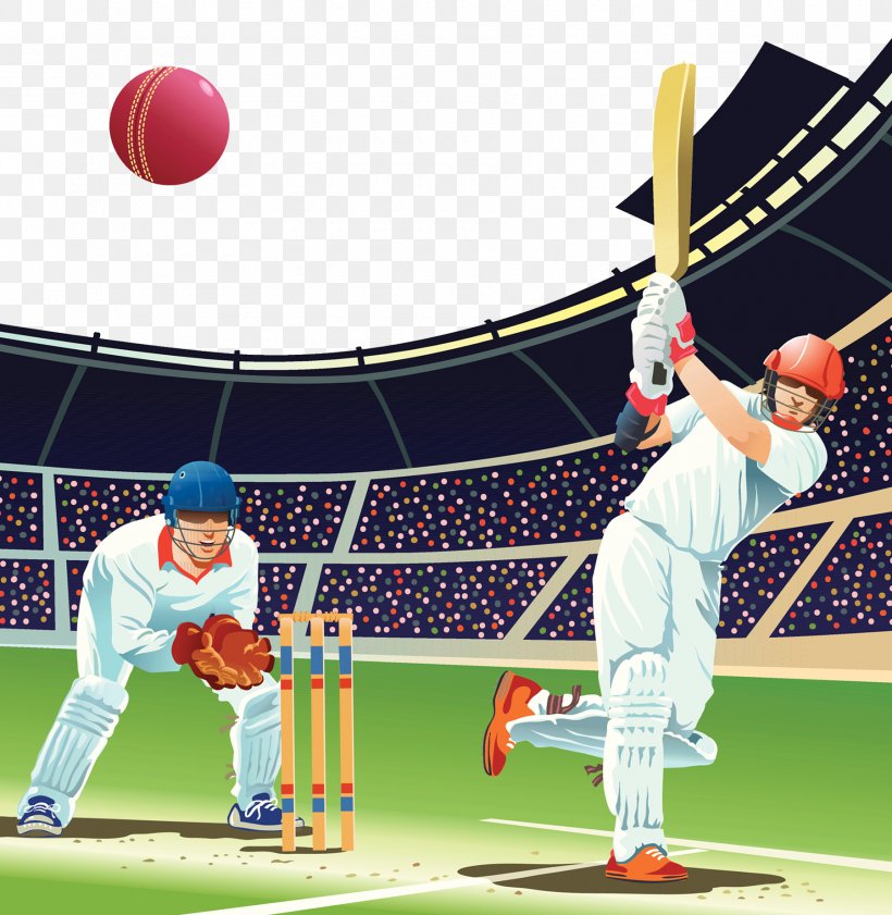 Cricket Baseball Twenty20 Batting Illustration, PNG, 1800x1847px, Cricket, Ball, Ball Game, Baseball, Baseball Bat Download Free