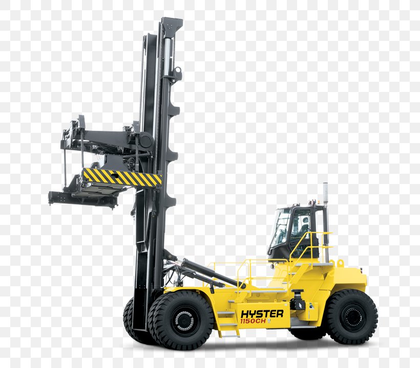 Forklift Hyster Company Hyster-Yale Materials Handling Reach Stacker Material Handling, PNG, 722x720px, Forklift, Automotive Tire, Construction Equipment, Crane, Forklift Truck Download Free