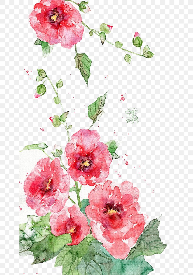 Ink Wash Painting Watercolor Painting Illustration, PNG, 658x1170px, Watercolor, Cartoon, Flower, Frame, Heart Download Free