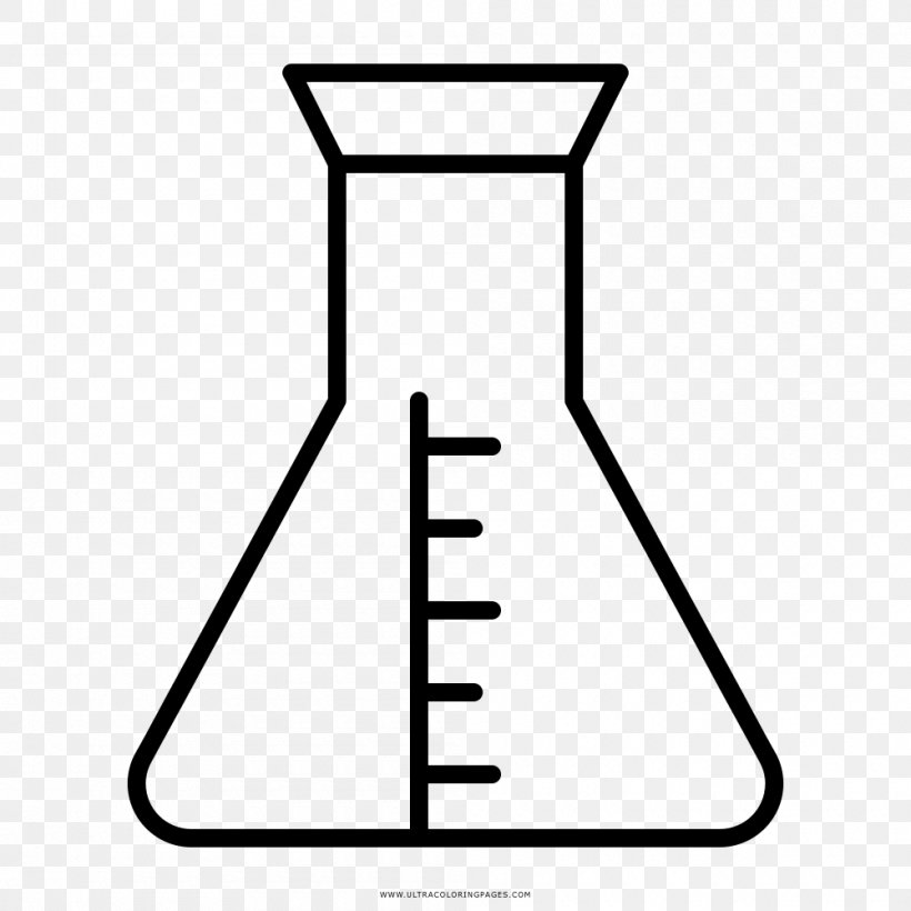 Erlenmeyer Flask Laboratory Flasks Laboratory Glassware Round-bottom Flask, PNG, 1000x1000px, Erlenmeyer Flask, Beaker, Chemielabor, Chemistry, Coloring Book Download Free