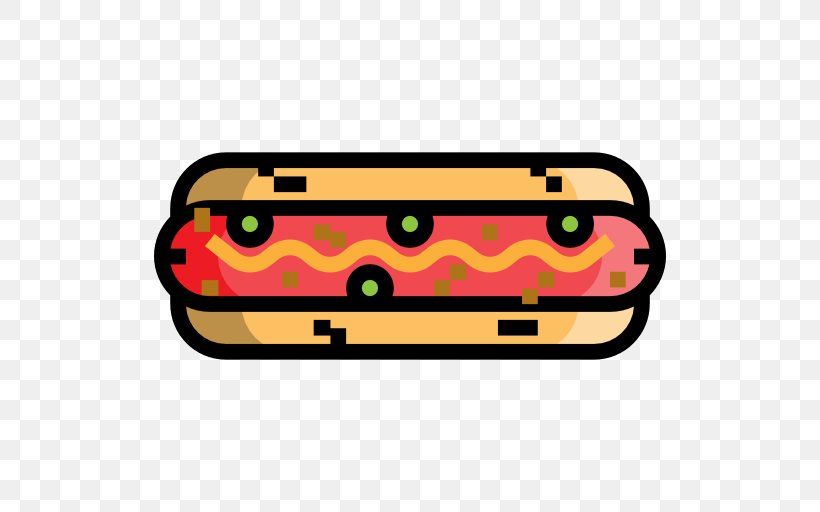Hot Dog Sausage Fast Food Icon, PNG, 512x512px, Hot Dog, Bread, Fast Food, Food, Hot Dog Bun Download Free