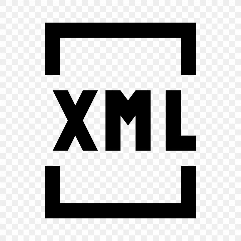 XML Download, PNG, 1600x1600px, Xml, Area, Black, Black And White, Brand Download Free