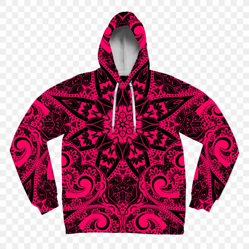 Hoodie T-shirt Sweater Outerwear, PNG, 1000x1000px, Hoodie, All Over Print, Bluza, Clothing, Handbag Download Free