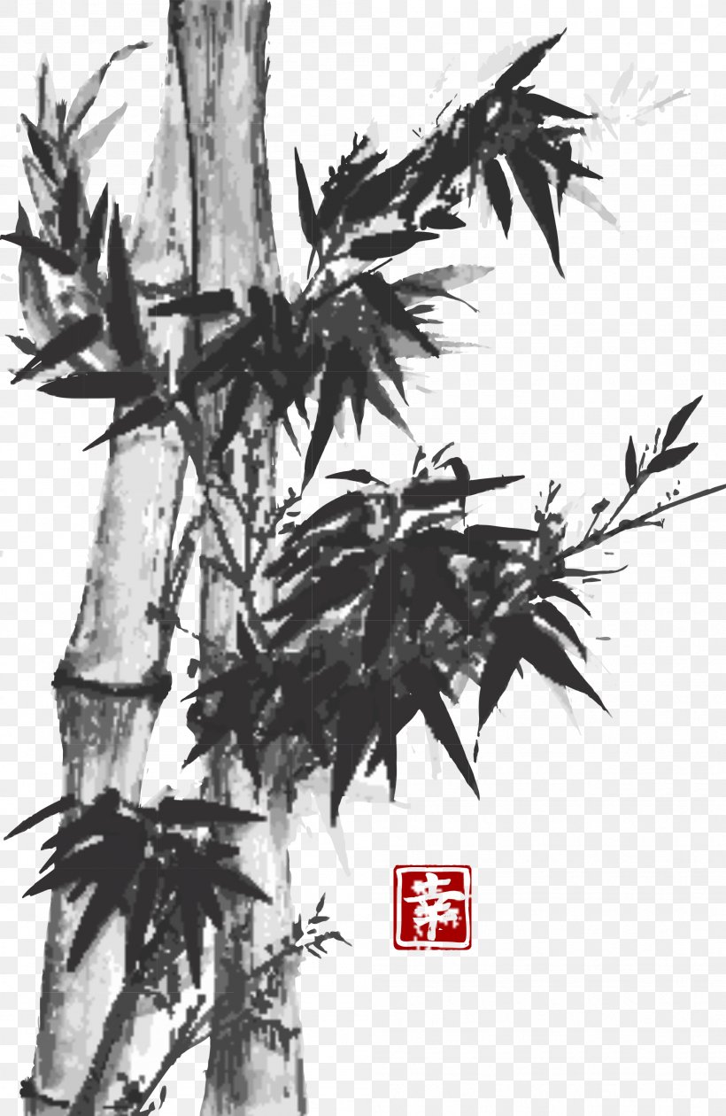Ink Wash Painting Drawing Inkstick Japanese Painting, PNG, 1998x3072px, Ink Wash Painting, Black And White, Branch, Chinese Painting, Drawing Download Free