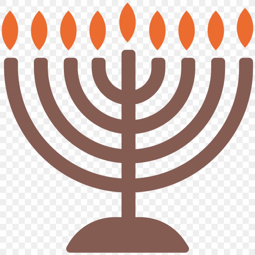 Menorah Hanukkah Judaism Symbol, PNG, 1024x1024px, Menorah, Candle Holder, Emoji, Hanukkah, Jewish People Download Free