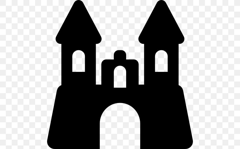 Castle, PNG, 512x512px, Sand Art And Play, Black, Black And White, Castle, Logo Download Free