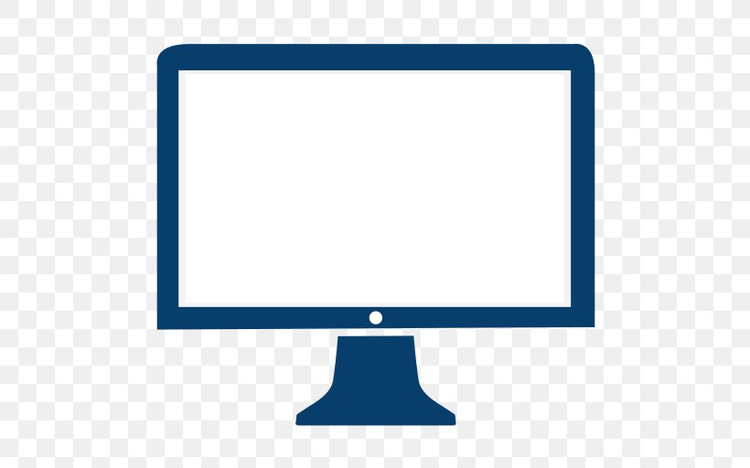 Computer Monitors Line Angle Clip Art, PNG, 512x512px, Computer Monitors, Area, Blue, Brand, Computer Icon Download Free