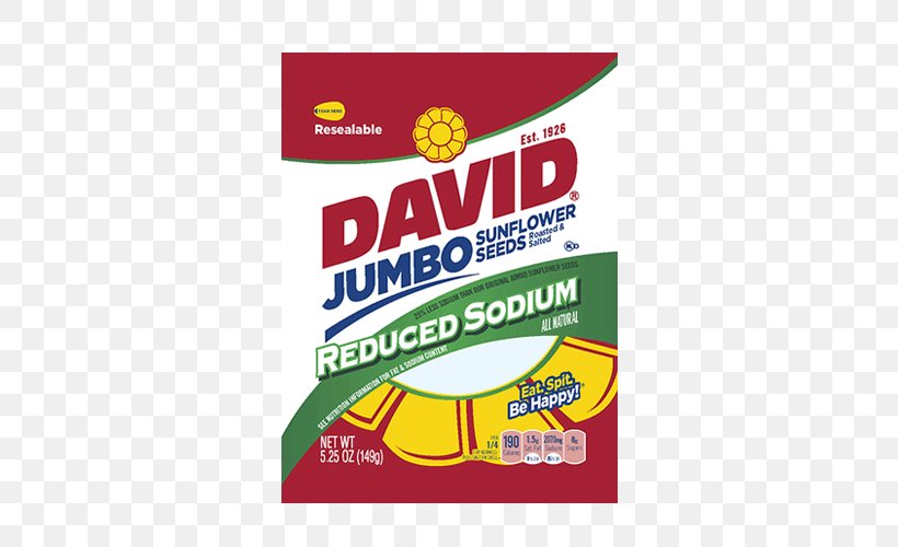 David Sunflower Seeds Pumpkin Seed Salt, PNG, 500x500px, David Sunflower Seeds, Advertising, Area, Brand, Cucurbita Download Free