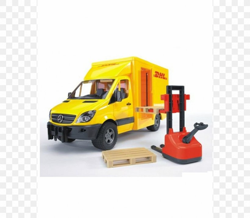 Mercedes-Benz Sprinter Van DHL EXPRESS Pallet Jack, PNG, 1286x1125px, Mercedesbenz Sprinter, Automotive Exterior, Brand, Bruder, Car Download Free