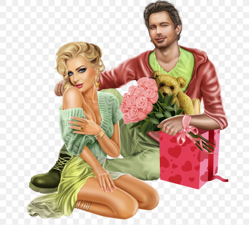Couple Woman Clip Art, PNG, 716x741px, Couple, Barbie, Christmas, Doll, Falling In Love Download Free