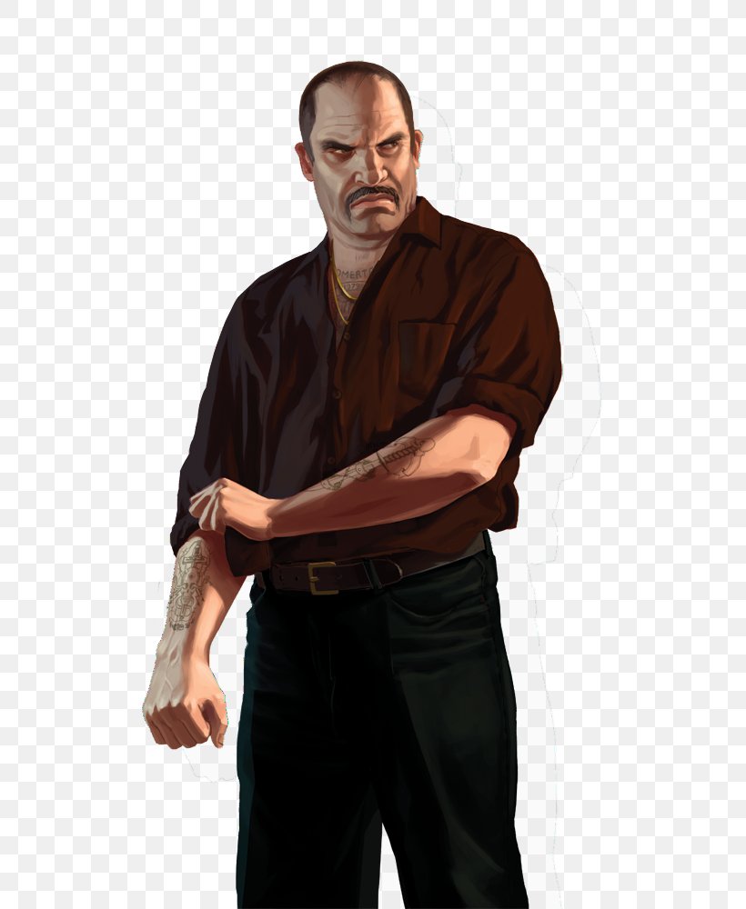 Grand Theft Auto IV: The Lost And Damned Niko Bellic Grand Theft Auto: San Andreas Grand Theft Auto: Chinatown Wars, PNG, 550x1000px, Niko Bellic, Abdomen, Arm, Character, Finger Download Free