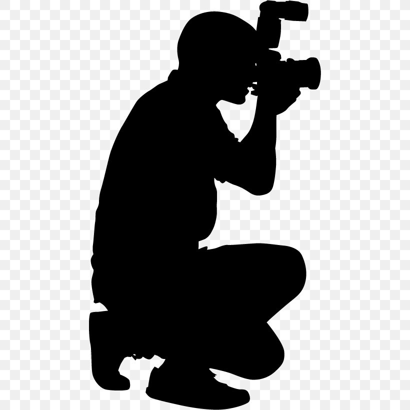 Silhouette Silhouette, PNG, 464x820px, Silhouette, Blackandwhite, Kneeling, Photographer, Portrait Download Free