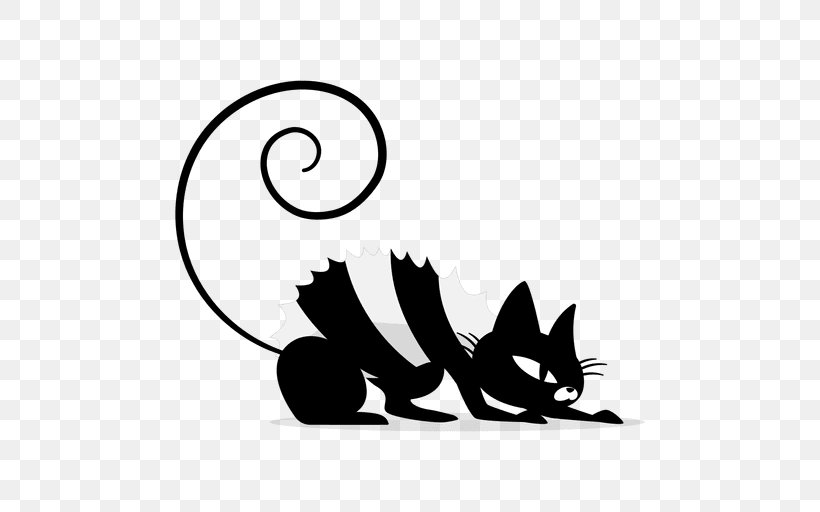 Cat Silhouette Drawing Clip Art, PNG, 512x512px, Cat, Animated Film, Artwork, Black, Black And White Download Free