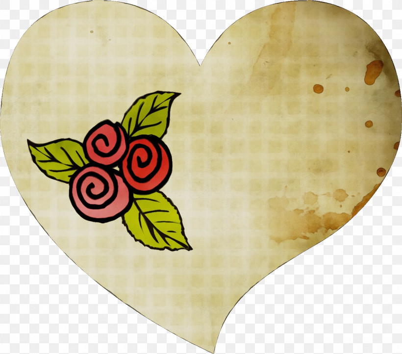 Leaf Green Yellow Heart Plant, PNG, 1360x1199px, Watercolor, Butterfly, Circle, Green, Heart Download Free